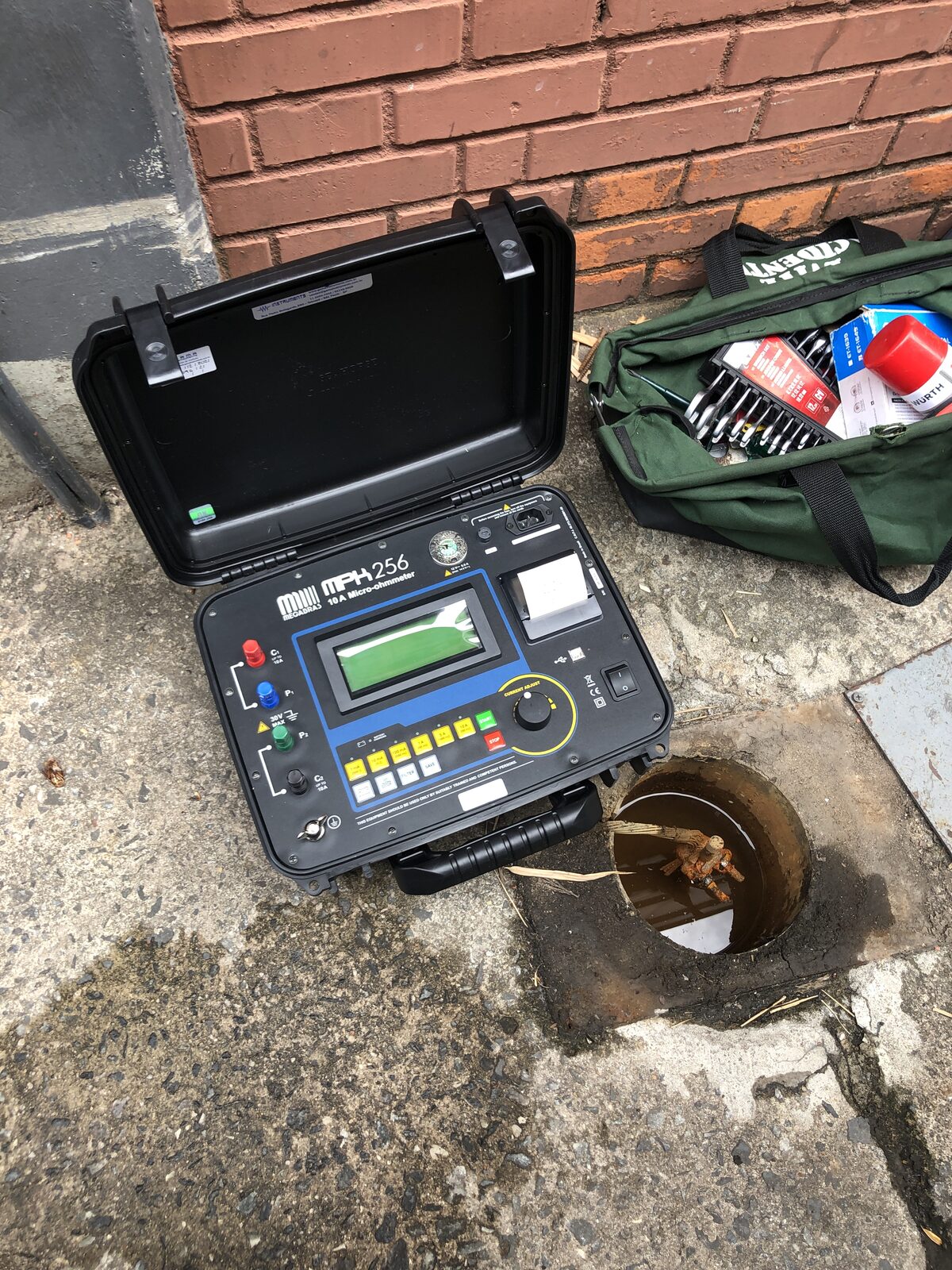 Equipamento de medição da Cadimo Engenharia em campo